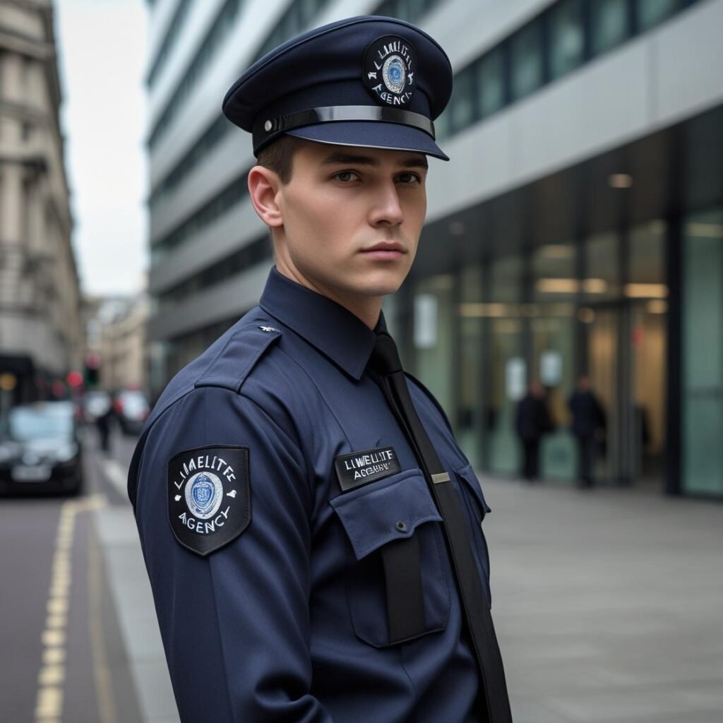 security guard of company called limelite agency doing Commercial Security Service in london city.